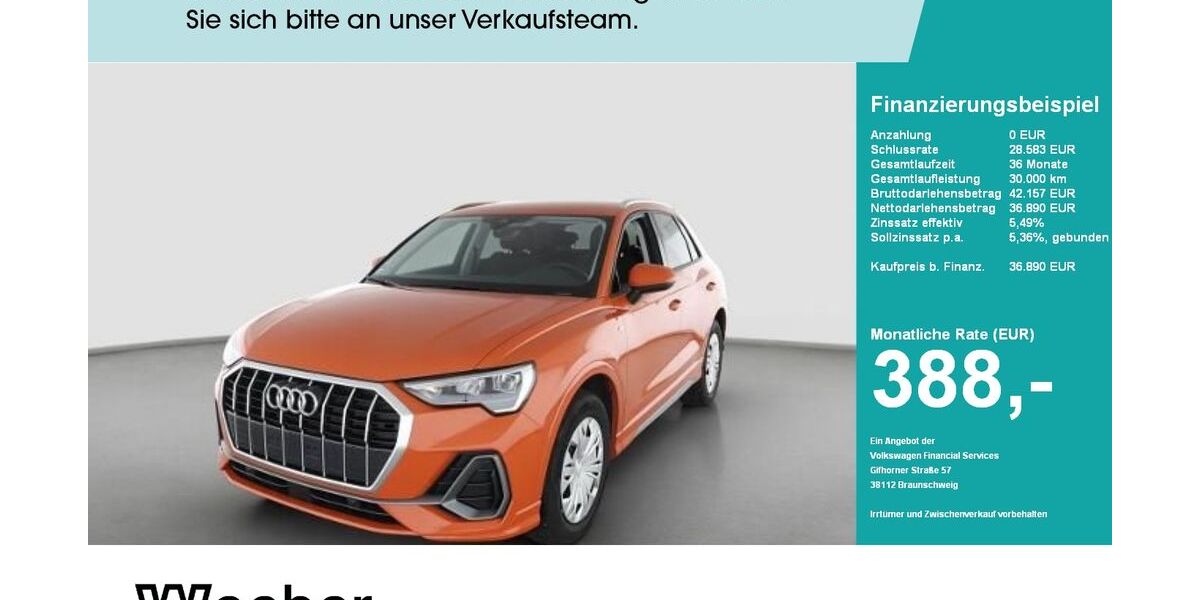 Audi Q3 4.988 km 36.580 &euro; Herrenberg 71083