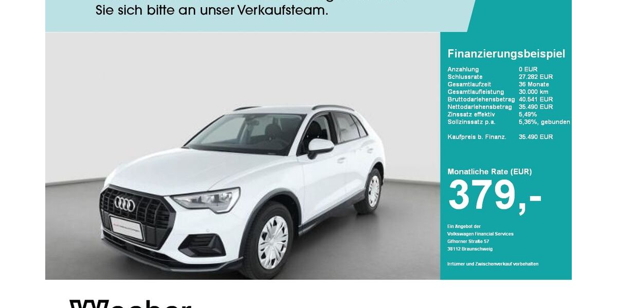 Audi Q3 10.909 km 35.180 &euro; Weil der Stadt 71263
