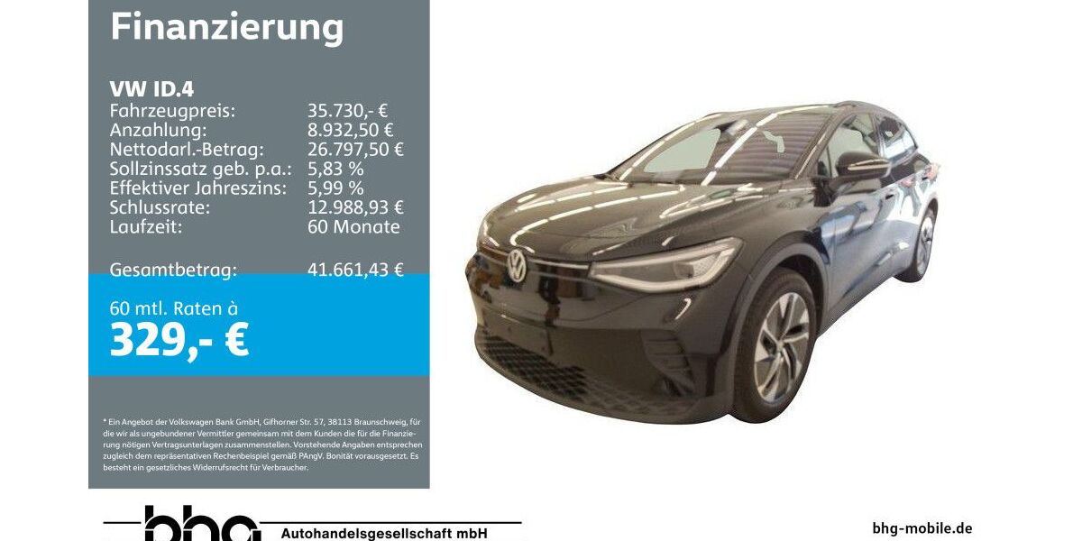 VW ID.4 6.487 km 35.730 &euro; Reutlingen 72770