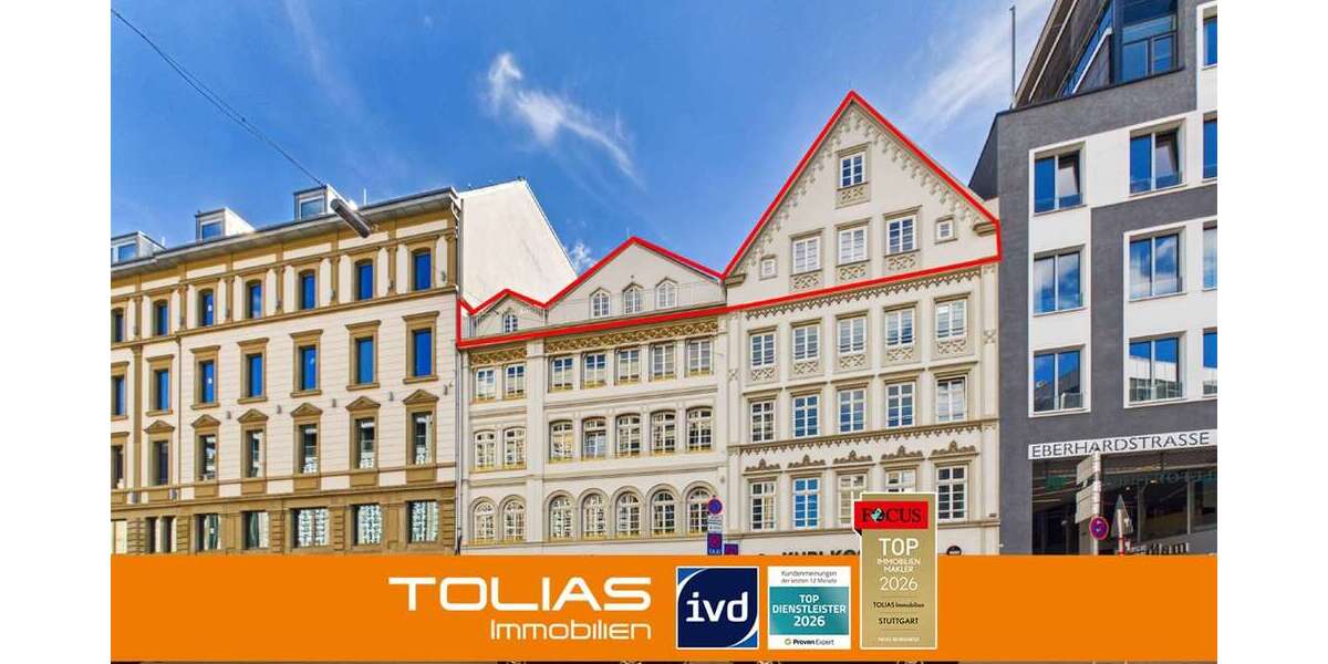 Etagenwohnung Stuttgart - 5 Zimmer, 176 m&sup2;, 2.780&euro; | Angebot:27443472