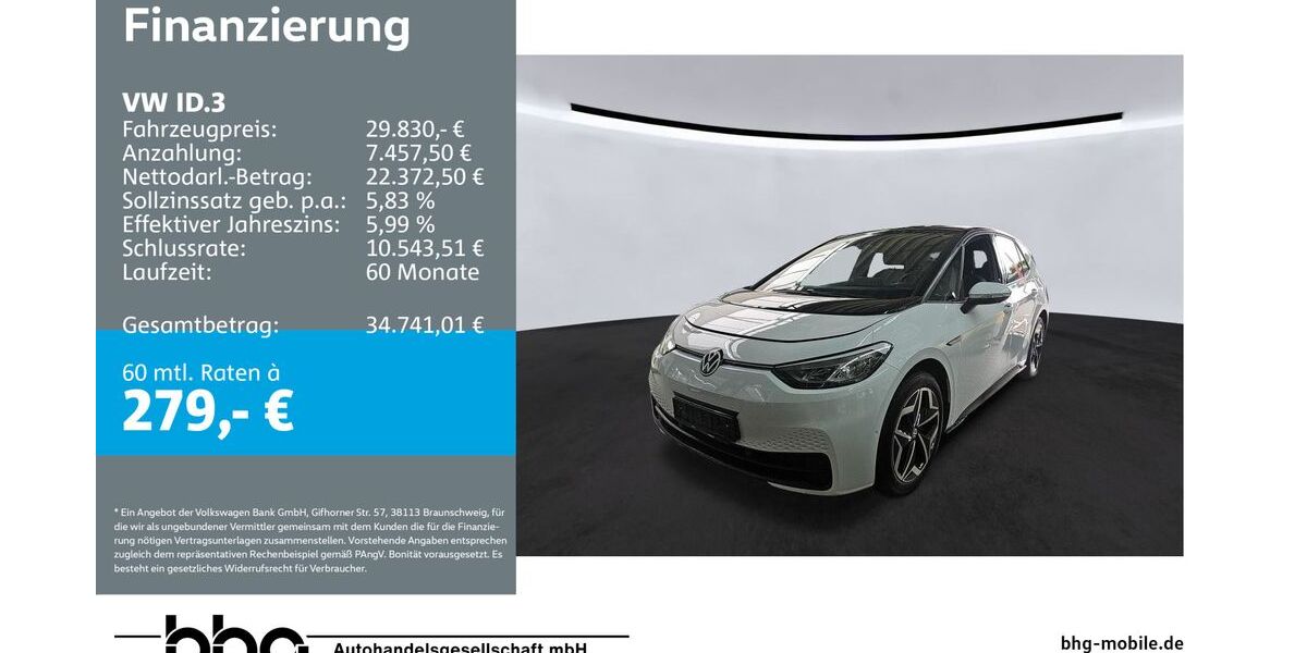 VW ID.3 39.297 km 29.260 &euro; Reutlingen 72770