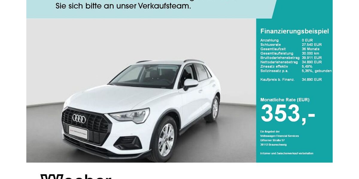 Audi Q3 8.276 km 34.580 &euro; Herrenberg 71083