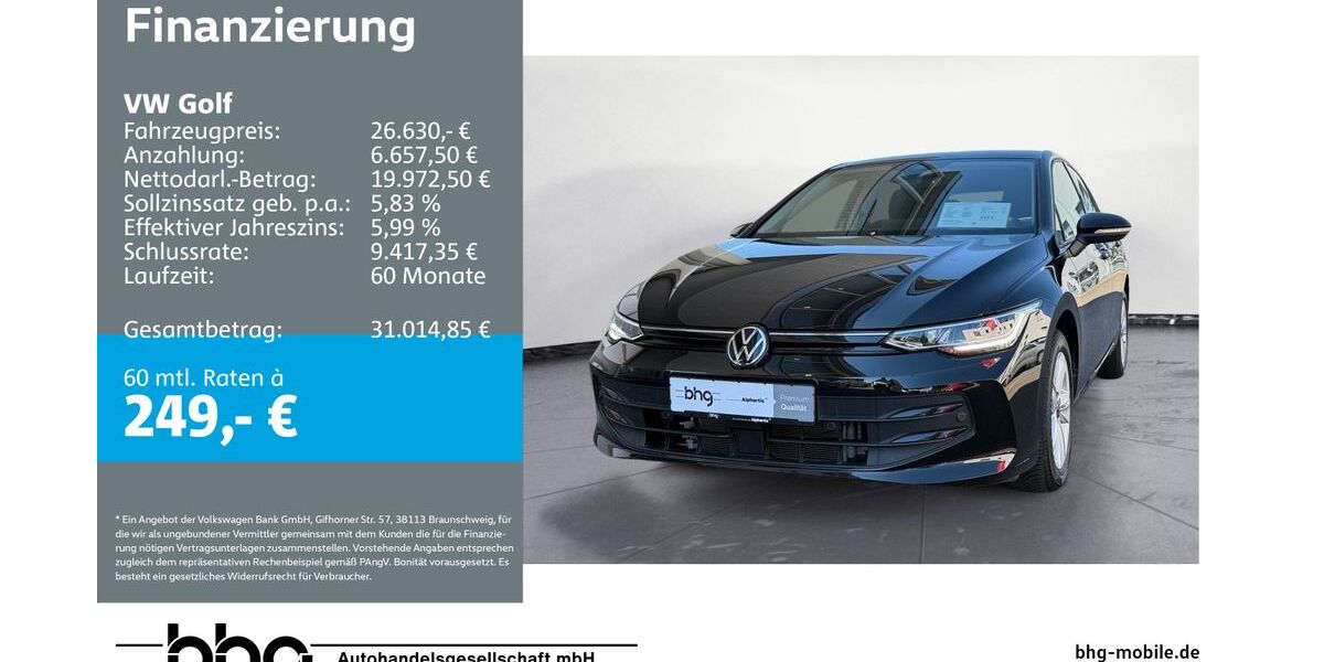 VW Golf 25.355 km 25.960 &euro; Metzingen 72555